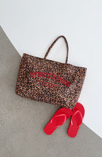 In Due Time Tote Bag Leopard