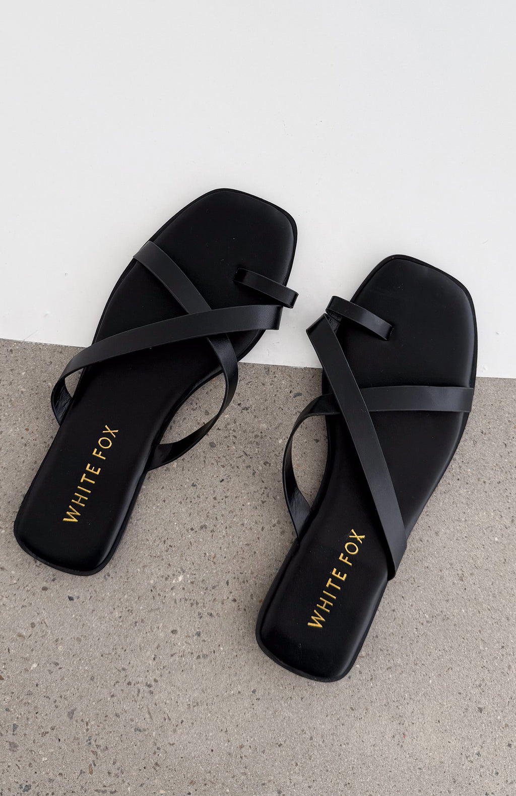 Reggie Slides Black PU