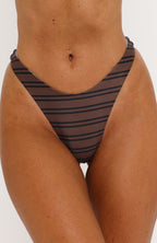Reversible Belmont Bottoms Double Espresso Stripe/Sea Mist Blue