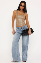 Simple Attraction Tank Top Bronze