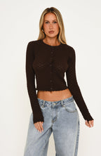 The Cutest Knit Top Chocolate