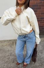 Thora Bomber Jacket Cream
