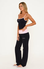 Turn Off The Lights Fold Over Pants Navy