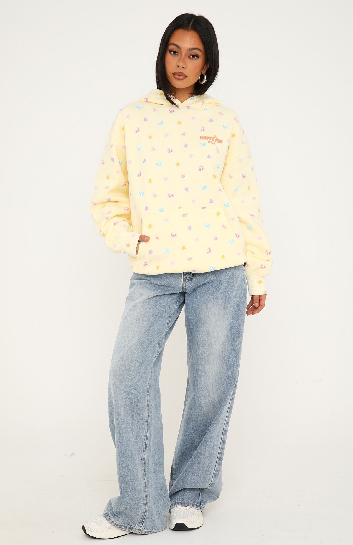 Vol. 2 Printed Oversized Hoodie Lemon