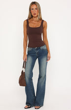 Chill Vibes Tank Top Espresso