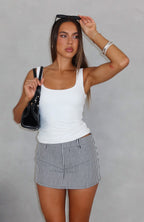 Back To Business Mini Skort Black Stripe