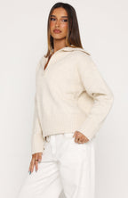 Chrissy Knit Sweater Oat Marle
