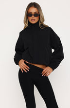 Cool Vibe Funnel Neck Jacket Black