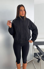 Cool Vibe Funnel Neck Jacket Black