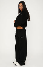 Core Classic Wide Leg Sweatpants Black