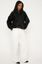 Crave When It's Gone PU Jacket Black