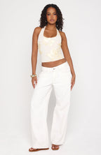 Different Wave Halter Top Lemon
