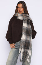 Farley Scarf Cappuccino Plaid