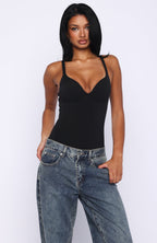 Feel Your Love Bodysuit Black