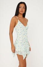 Floating Through It Mini Dress Lemon Blitz