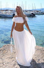 Flounce Flirt Top White