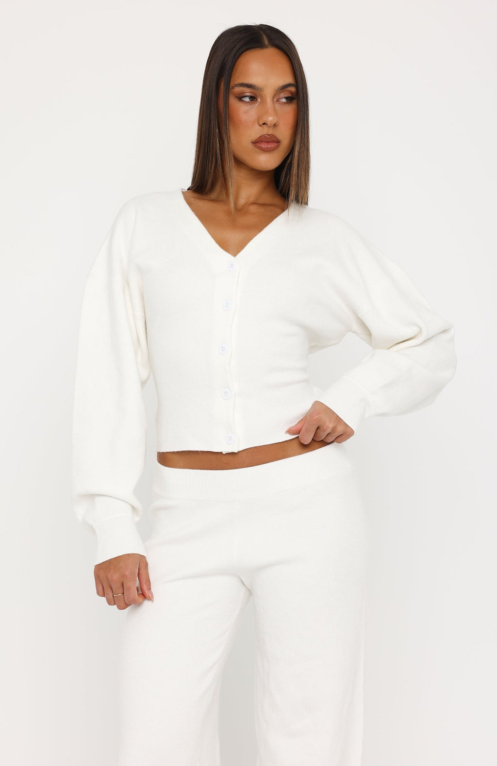 Kassandra Knit Cardigan Off White
