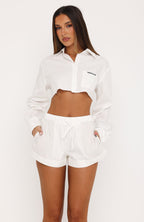 Off Duty Energy Shorts White