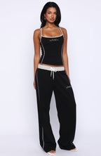 Pure Attraction Singlet Top Black
