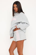 Release 15 Janie Oversized Drop Shoulder Sweater Dark Grey Marle