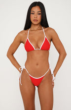 Sabryna Bottoms Poppy Red/White