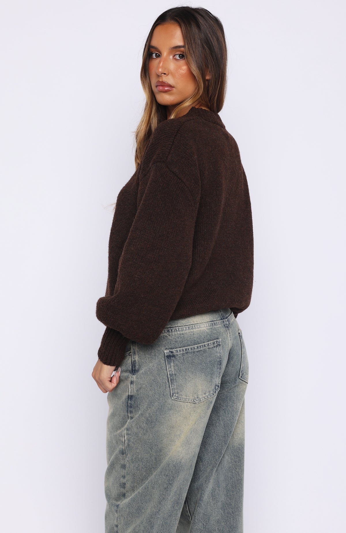 Sashi Knit Sweater Espresso
