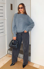 Sashi Knit Sweater Charcoal