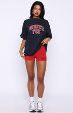 Starting Fresh Oversized Tee Navy