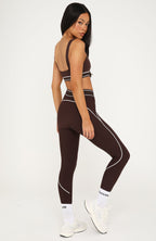 Precision Leggings Dark Chocolate/White