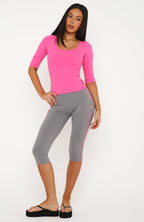Time Stood Still 3/4 Sleeve Top Pink