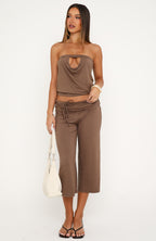 Valerie Strapless Top Mocha