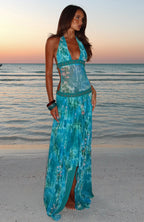 Lights Camera Action Maxi Dress Crystal Tide