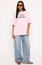 Wild Thing Oversized Tee Pink