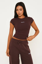 Wishing For It Baby Tee Chocolate
