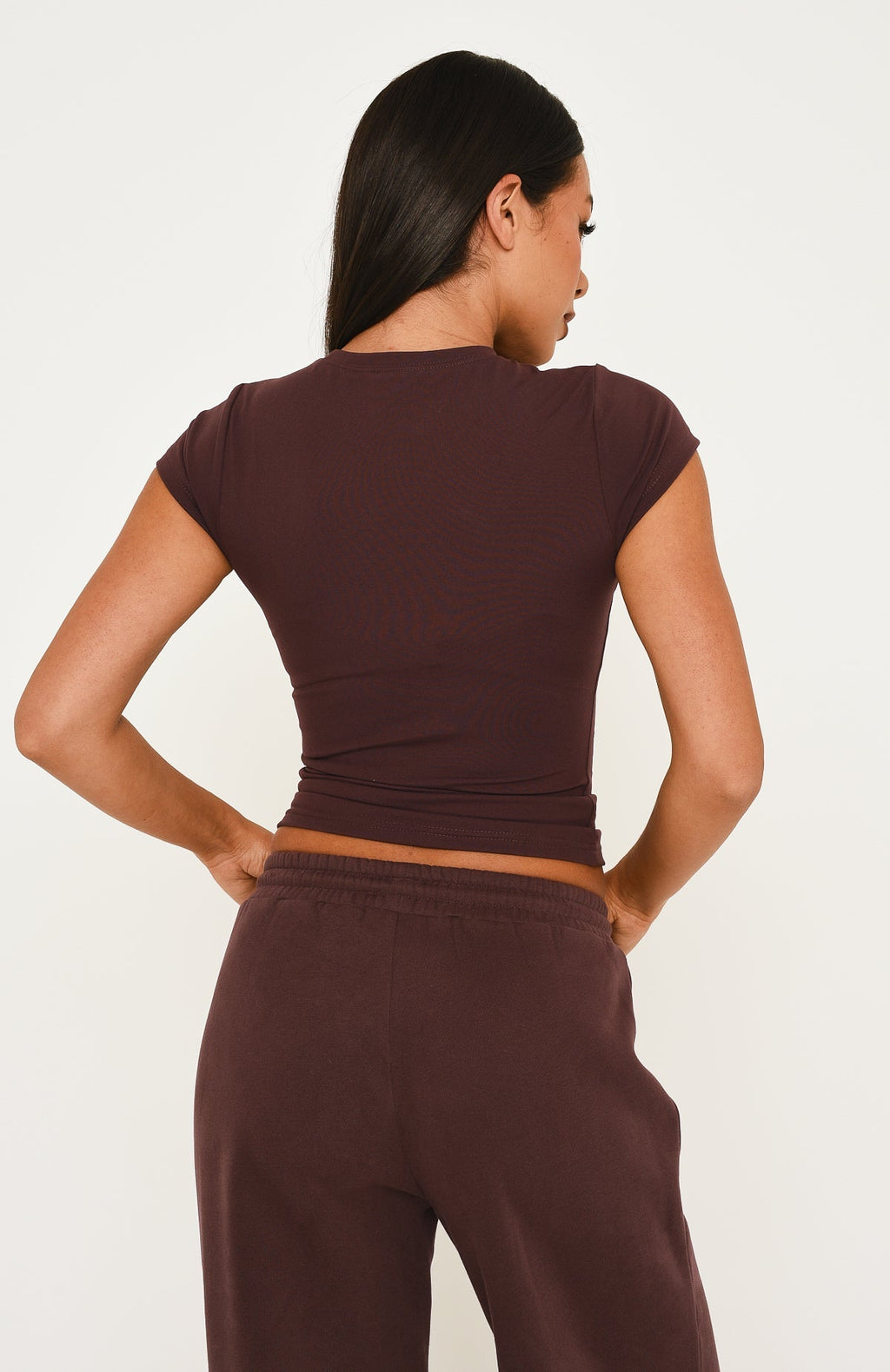 Wishing For It Baby Tee Chocolate