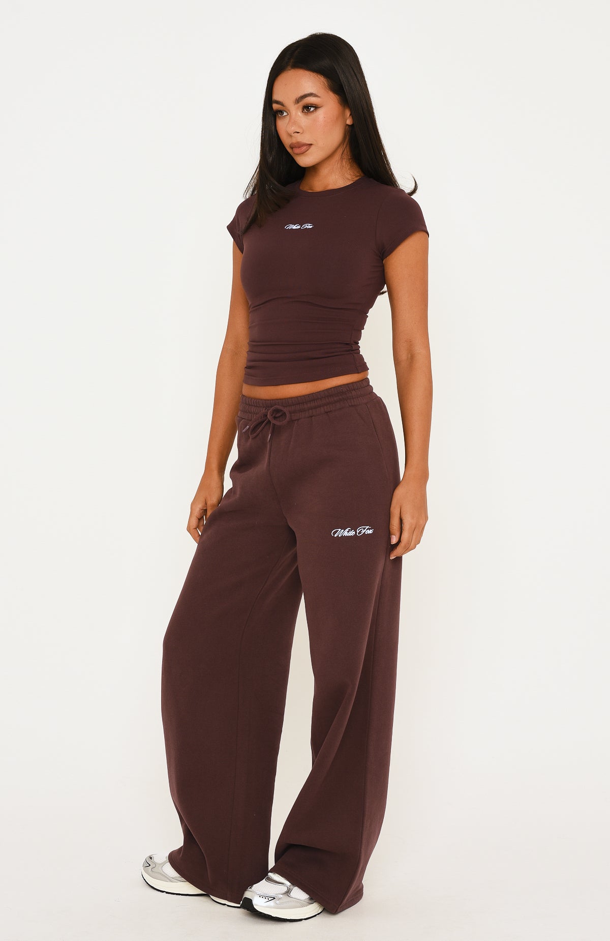 Wishing For It Wide Leg Sweatpants Chocolate