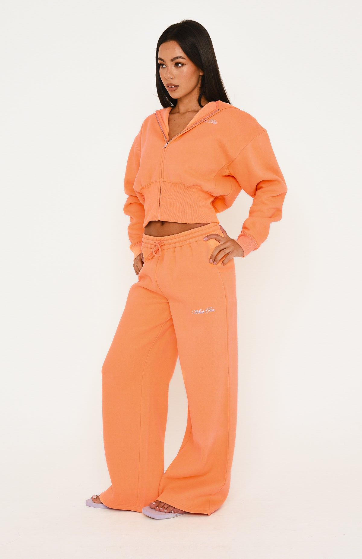 Wishing For It Wide Leg Sweatpants Peach