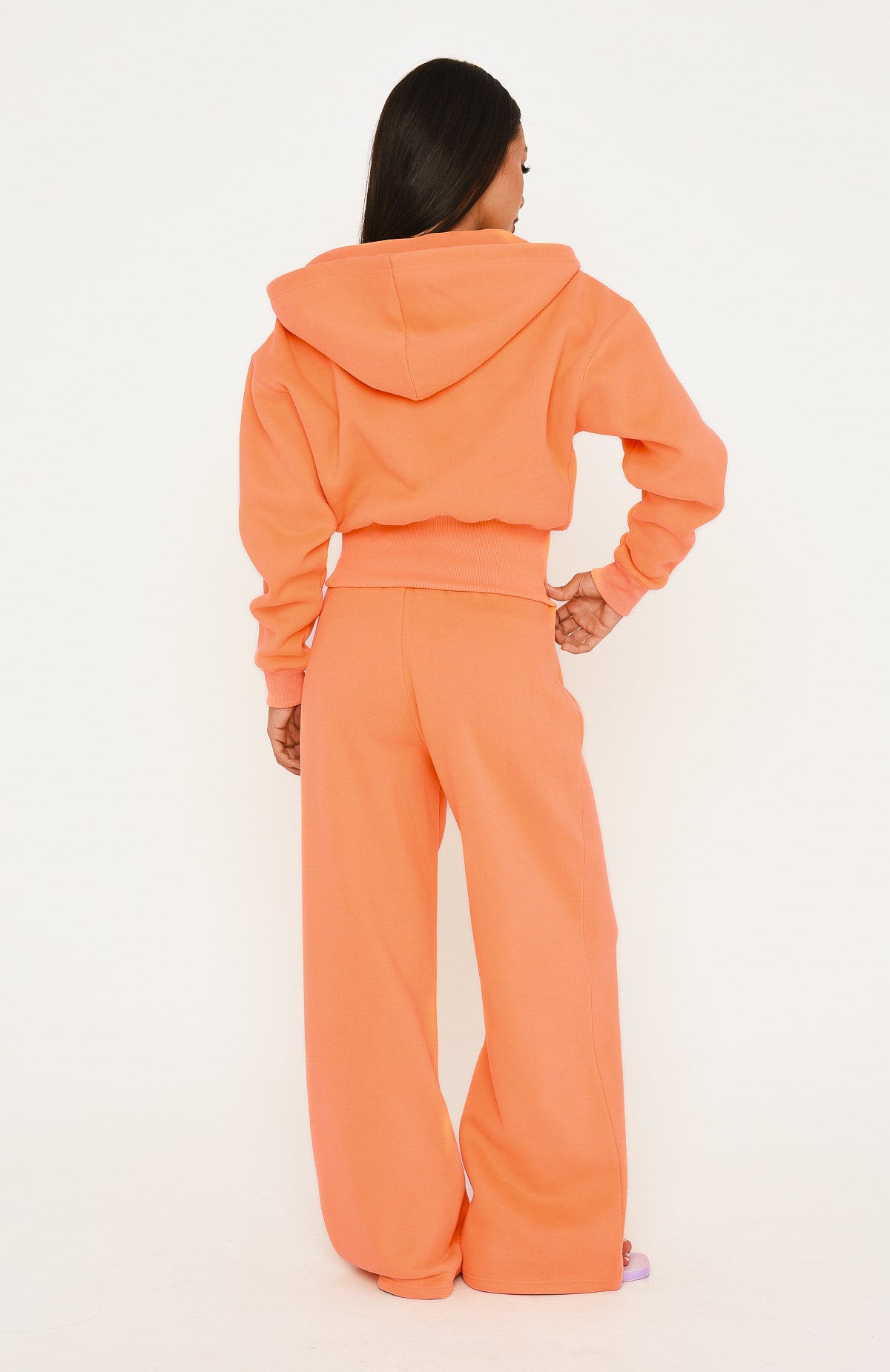 Wishing For It Wide Leg Sweatpants Peach