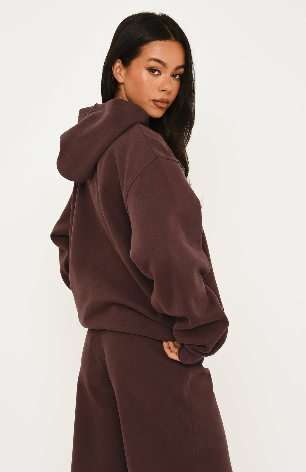 Wishing For It Oversized Hoodie Chocolate