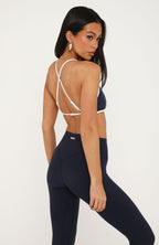 Relentless Sports Bra Vintage Navy/White