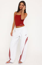 We Both Know Barrel Leg Sweatpants Grey Marle